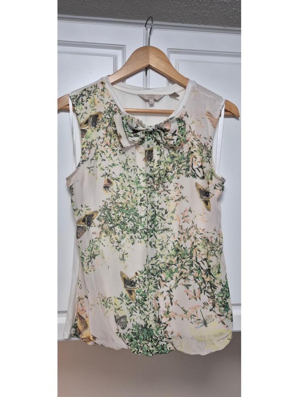 Ted Baker - "Just For You" Floral & Butterfly Top - Size 2